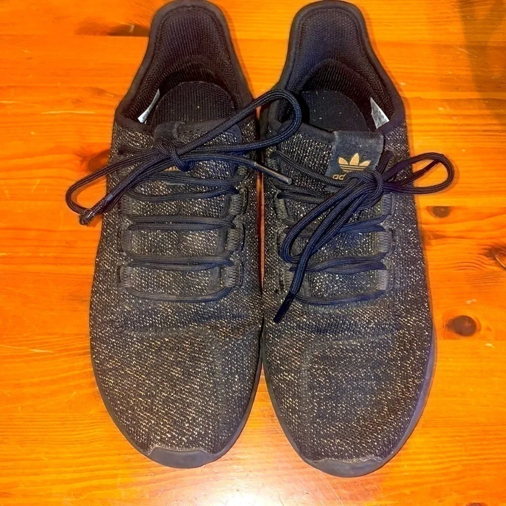 Adidas black and gold sneakers men’s size 6